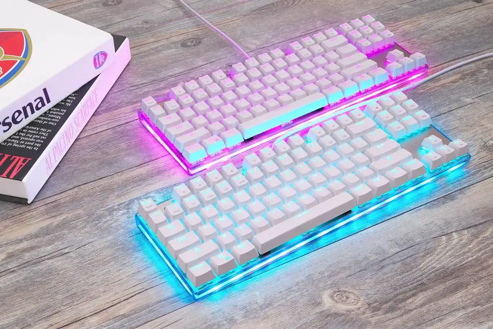  Проводная Механическая игровая клавиатура MOTOSPEED K87S RGB OEM с подсветкой логотипа 87 клавиш для LoL CF
