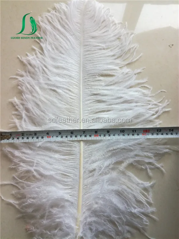 45-50cm Snow white artificial ostrich feather