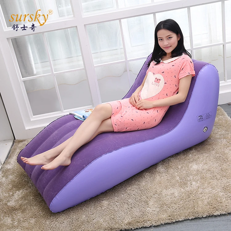 
Flocked Outdoor Bad Air Sofa Bed Inflatable 