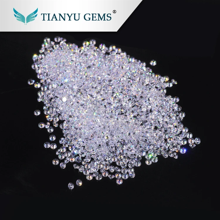 Small size White color diamond cut synthetic gems stones cubic zirconia ring stone peridot CZ