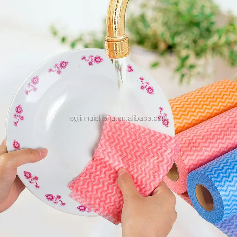 
Most economical panos multiuso spunlace nonwoven cleaning cloth disposable push dry wipes 