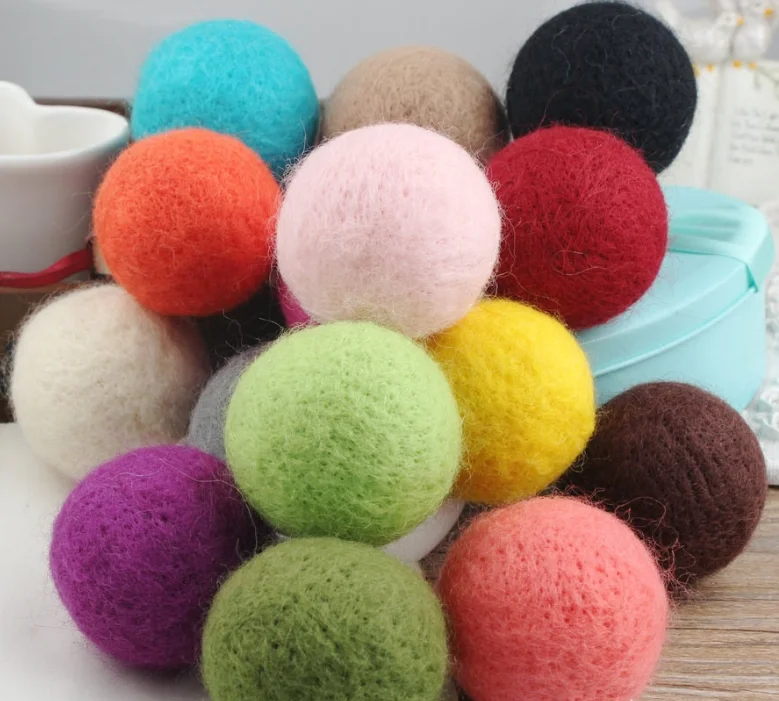 Быстросохнущие фетровые шарики из Новой Зеландии ручной работы, 6 упаковок для сушильной машины