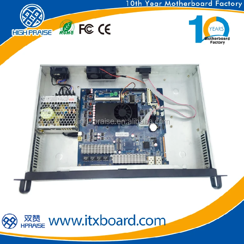  1U облачный КОМПЬЮТЕРНЫЙ СЕРВЕР с 1037U CPU 6 или 8 LAN 2