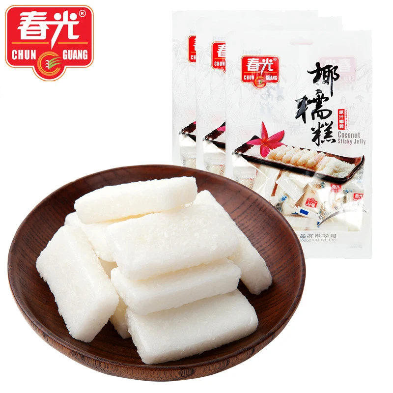 block shape candy white Coconut jelly