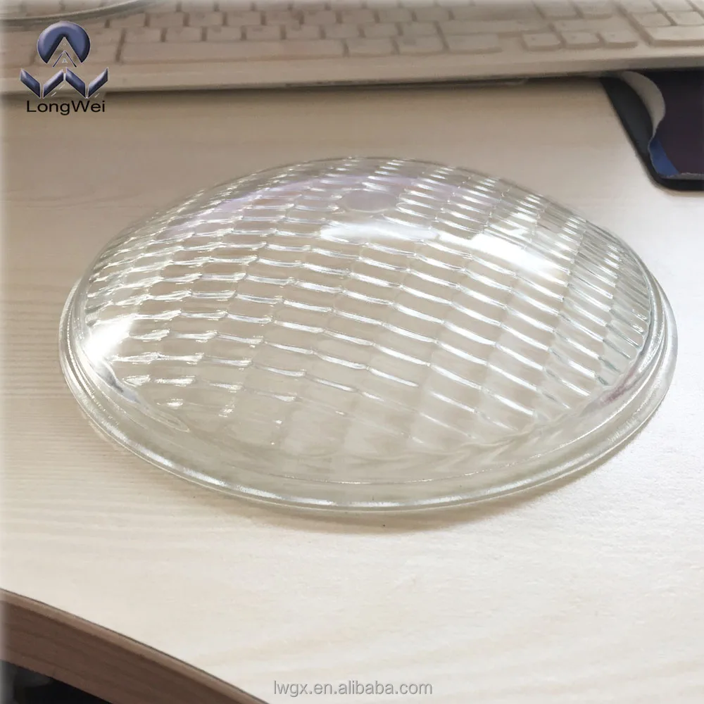 Diameter 178mm borosilicate glass Diffusion par lens small squares for PAR56 LED light