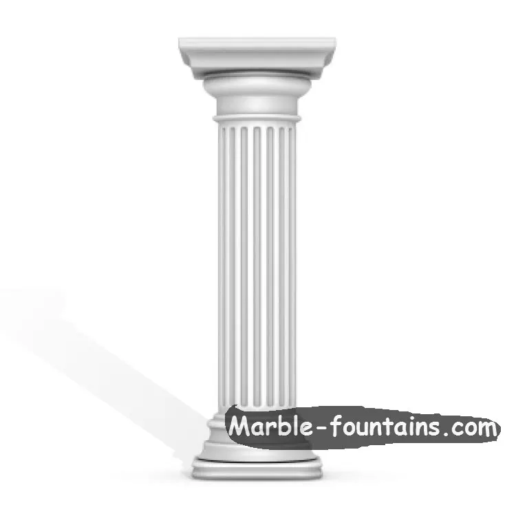 Индивидуальный Дизайн Искусственный Римский Мраморный Камень Дорического Столб
