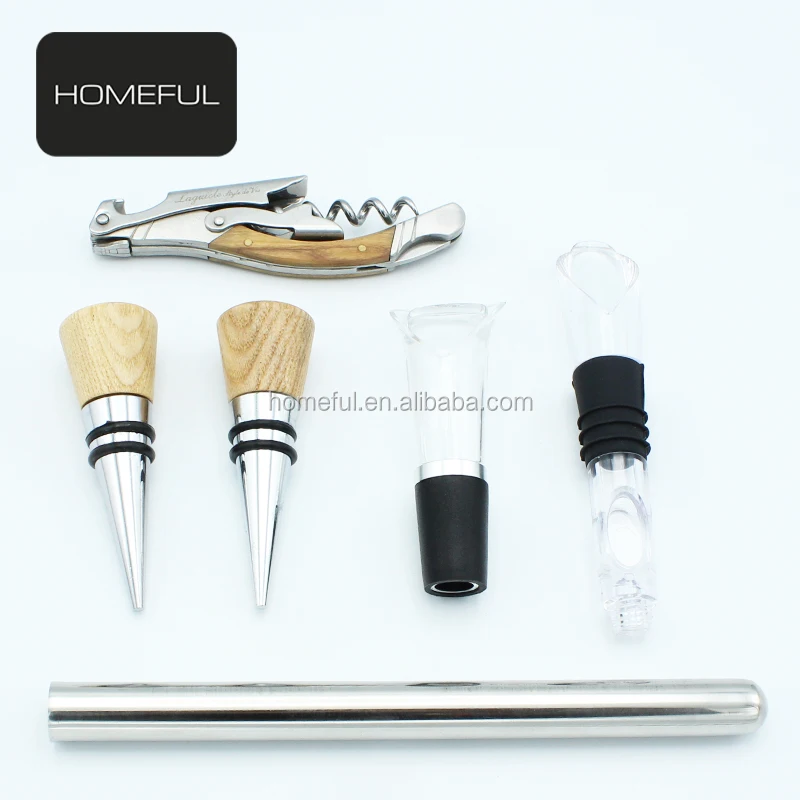 laguiole set 6-piece wine bottle opener wine bottle opener set wine opener gift set