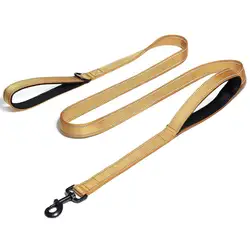 Neoprene Padded reflective Double handle Pet Dog Leash