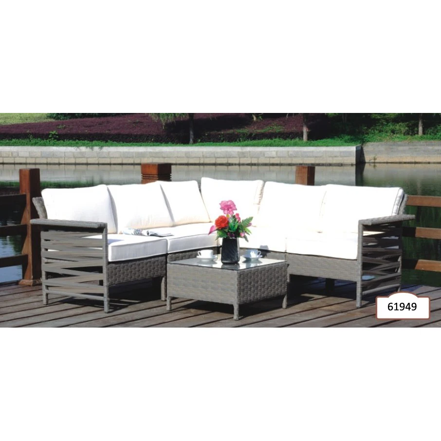 All Weather Wicker Rattan Outdoor Furniture Patio Furniture Rattan Sofa Set