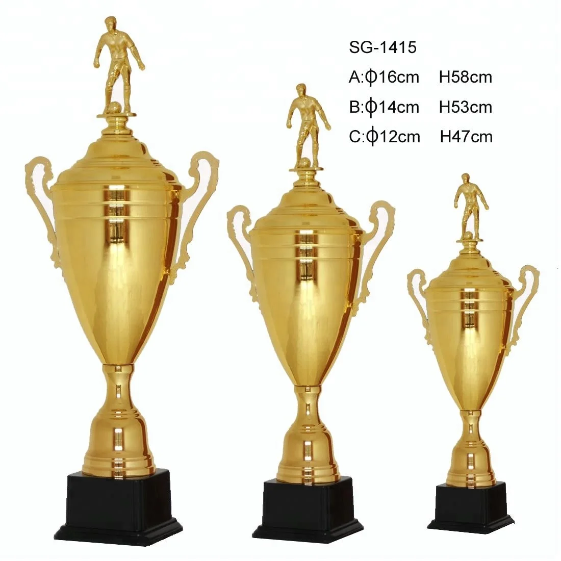 China manufacturer trophy soccer  Metal trophy