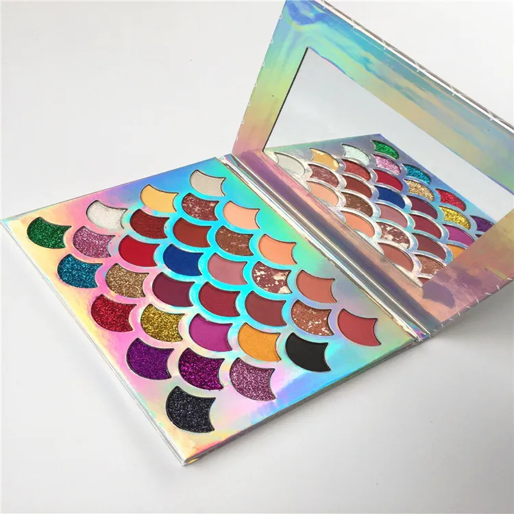 Палитра теней для век с блеском русалки 32 цвета