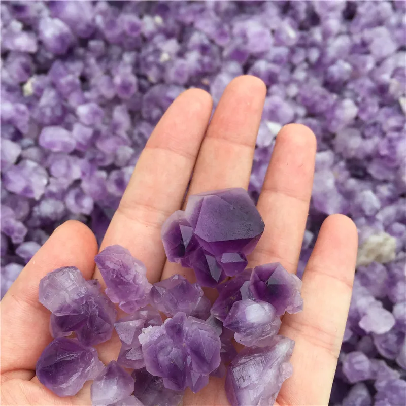 
Wholesale Natural Beautiful Small Amethyst Tumbled Stone Crystal Gravel 