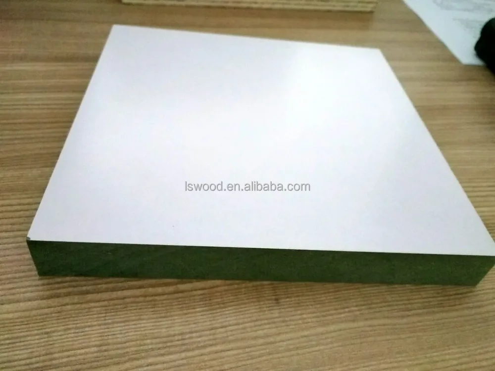 
White Melamine Laminated MDF 2.7mm 2.5mm / Thin MDF / HDF Board / MDF Sheet 3mm 