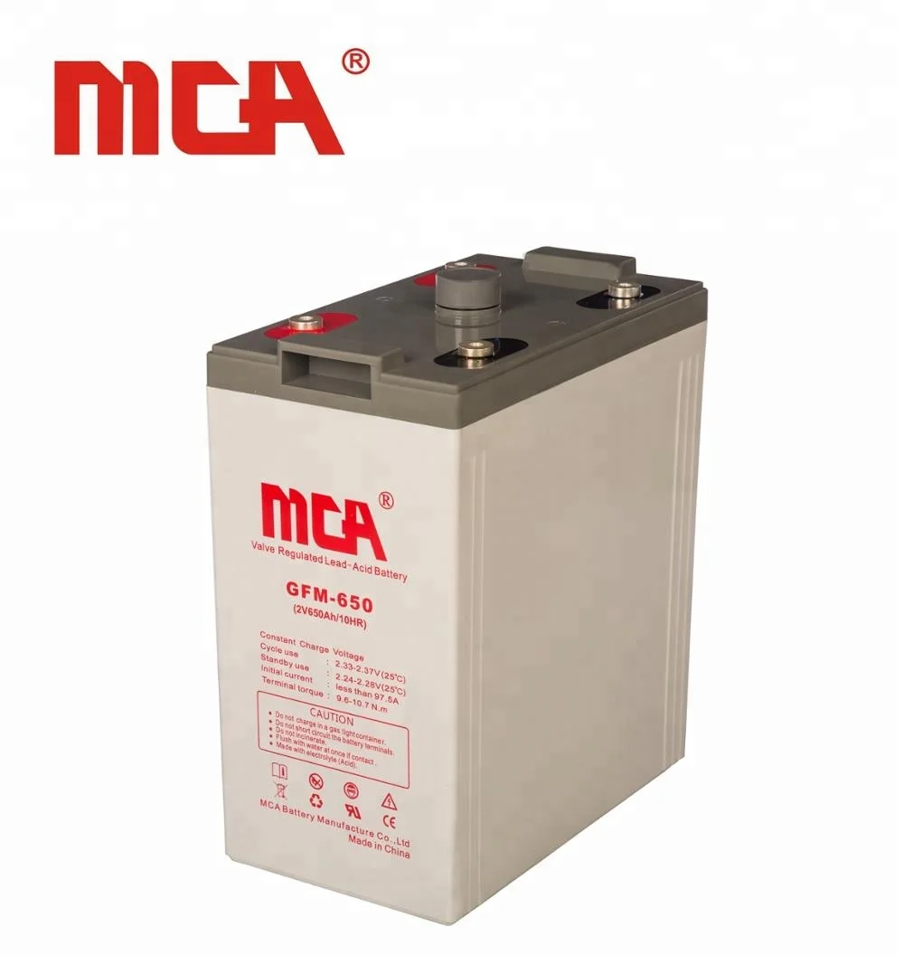 MCA Solar Energy System Battery 2V 800Ah Pure Lead AGM Battery