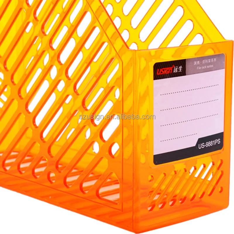 US-9881PS Transparent color Office File Rack