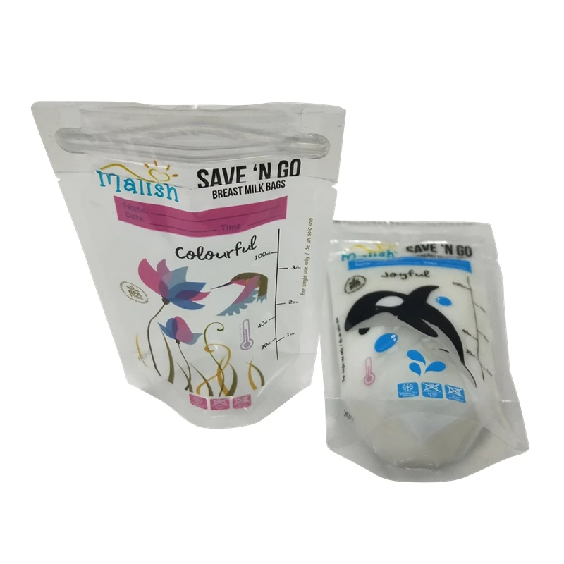 Индивидуальный логотип, экологически чистый, перерабатываемый, органический, на молнии, пакет для хранения грудного молока, пакеты для грудного молока