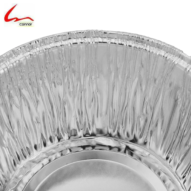 
Disposable Food Grade Round Aluminum Foil Container For Cake Baking 