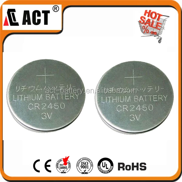 
Lithium Battery 3V CR2450 2450 DL2450 LITHIUM BATTERY for led lights 