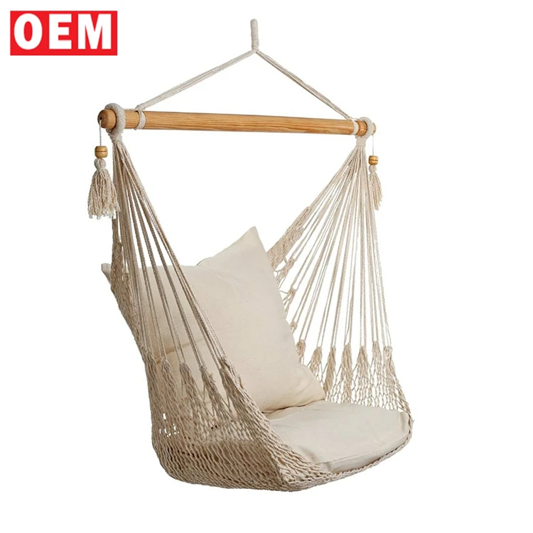 YLM custom design strong Round Hammock Macrame Spider handmade Web Swing
