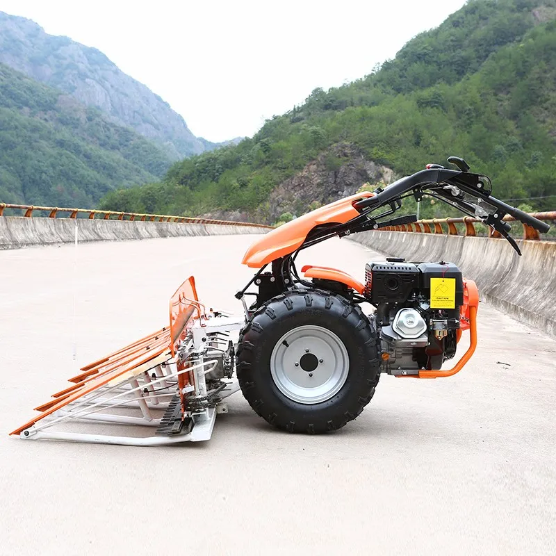 Multifunctional  Cheap Price High Efficiency Mini Rice Reaper Harvester Reaper for Rice and Wheat from Best supplier