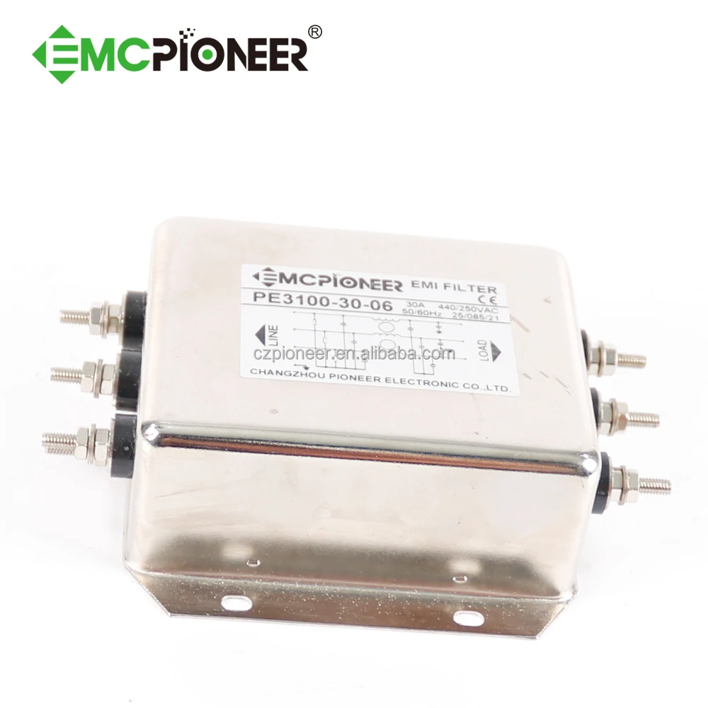 Электронный радиочастотный PE3100-30-06 ac трехфазный инвертор emc фильтр