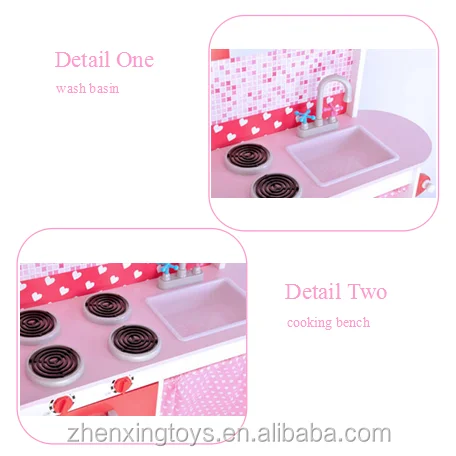 
EN71 standard pink kids pretend food cooking kitchen play set 