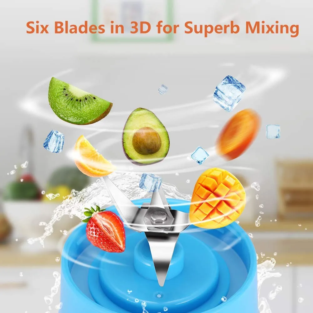 Personal Single Serve Powerful 12V Jet Motor ice crusher Smoothies Blend Bottle Portable Blender