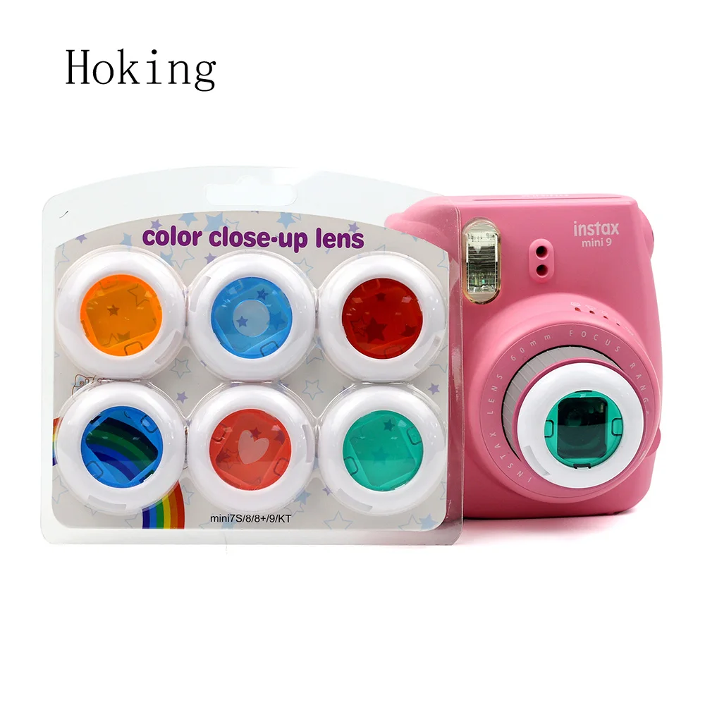 6 in 1 camera lens filter for fujifilm instax mini 8/8+/9 instant camera filter lens