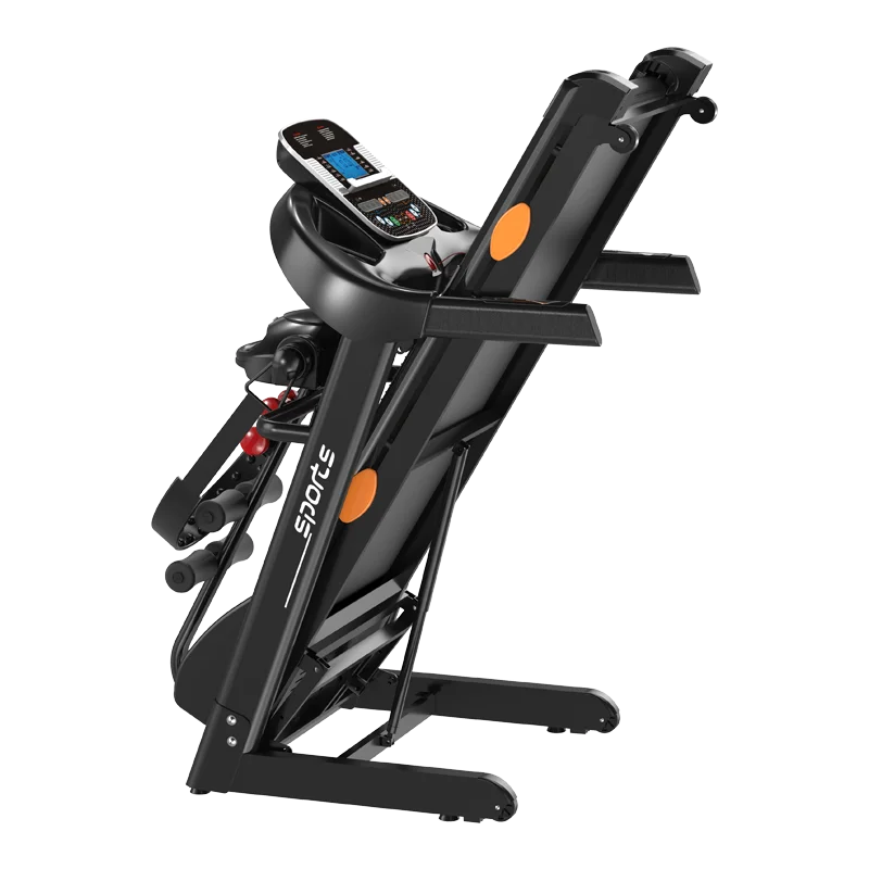 
Professional Electric Motorized 3.0HP with Lifting Function Heart Rate Sensor Massage Belt 7-inch Color Screen Motorized Treadmi 