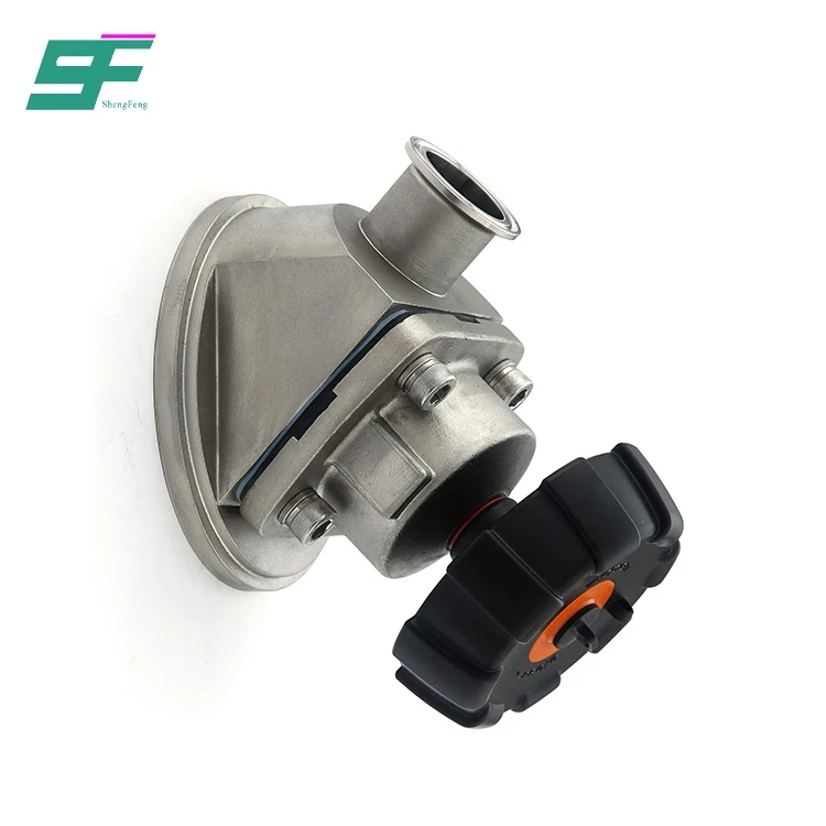 Sanitary SS316L Manual Stainless Steel Tank Bottom Diaphragm Valve For Pharmaceutical Industry