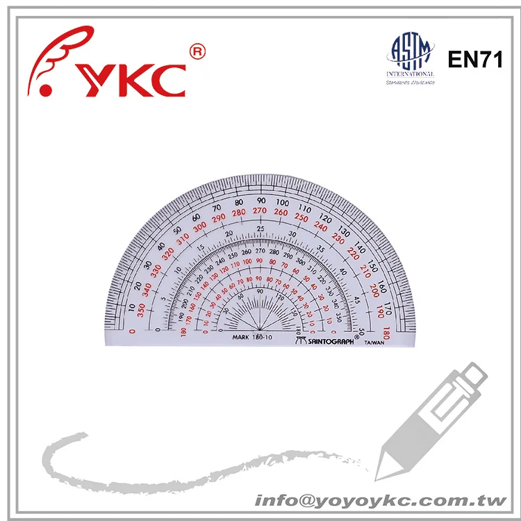 
U180-10 Drafting supplies Protractor 10cm 