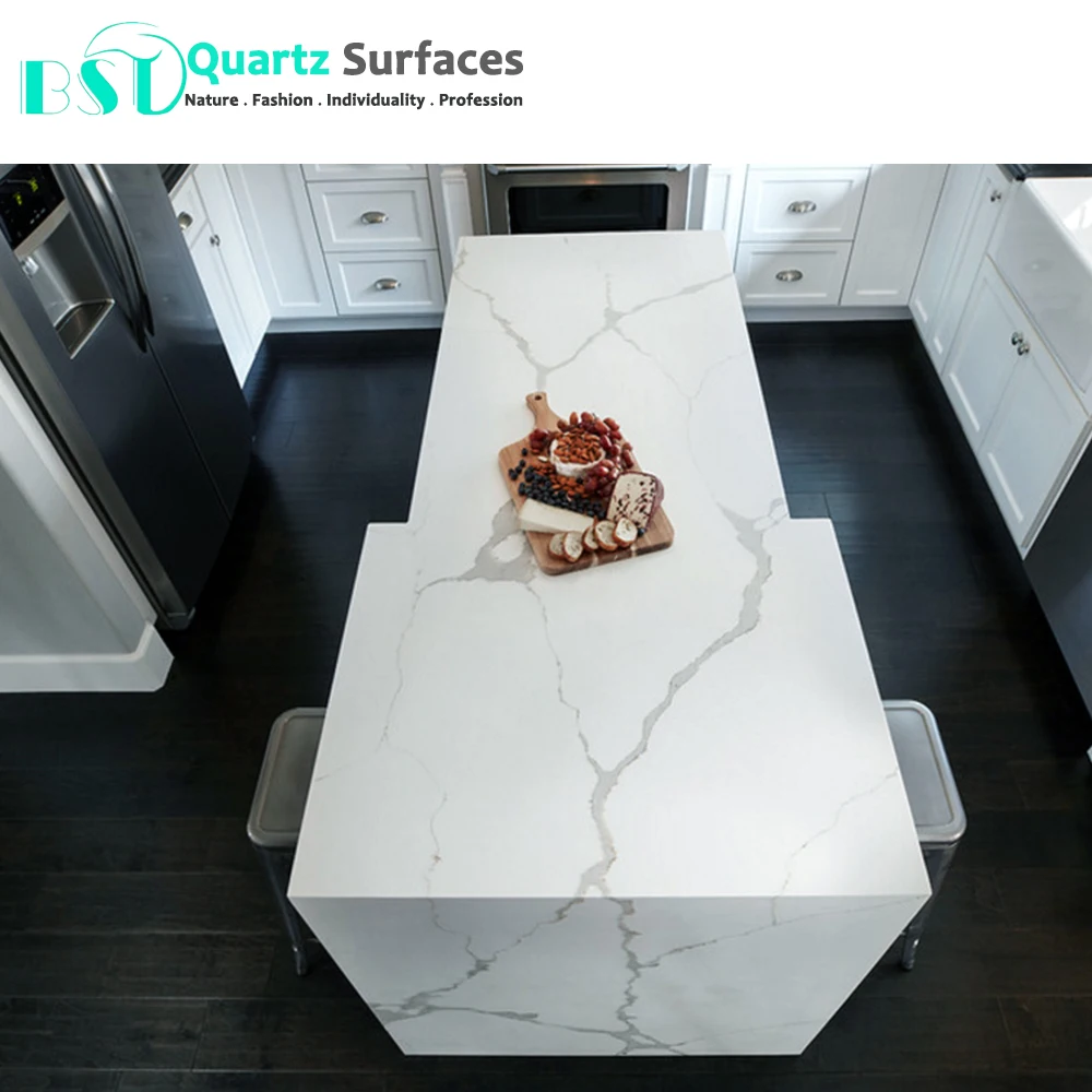 Calacatta Gold Quartz Stone for Vanity Top