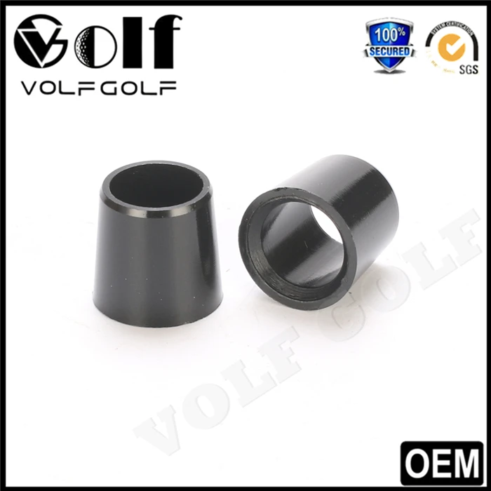 Solid Black Golf Ferrule for Driver Fairway Wood Graphite Shaft and Iron Shaft Can Customized 0.335 0.350 0.355 0.370ID
