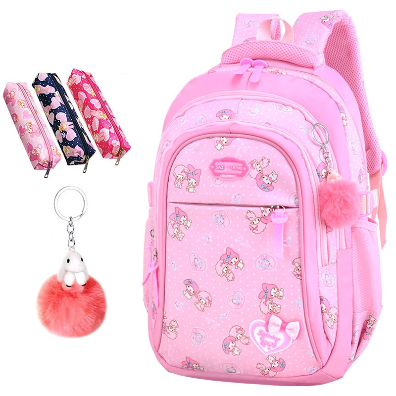 Cute Flowers Pattern Primary School Bookbag Girls Backpack Book Bags for kids in 2019