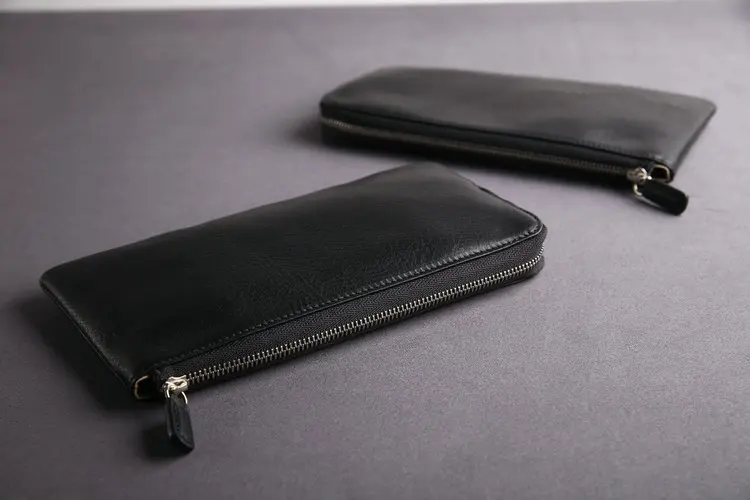 Personalized full grain genuine leather wallet goods from china