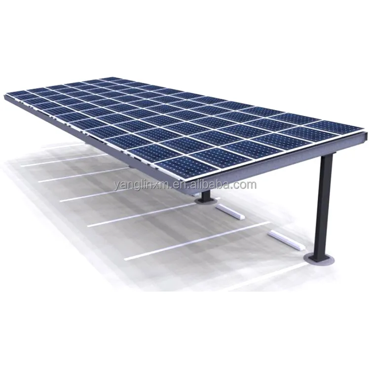 High Snow Wind Load Aluminum Mounted Solar PV Panel Carports