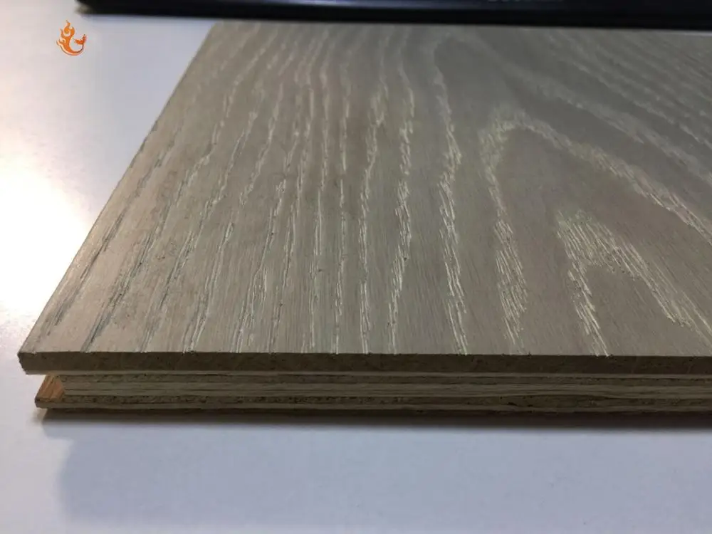 Класс AB широкая доска серый композитный дубовый деревянный пол фанера из дымчатого дуба