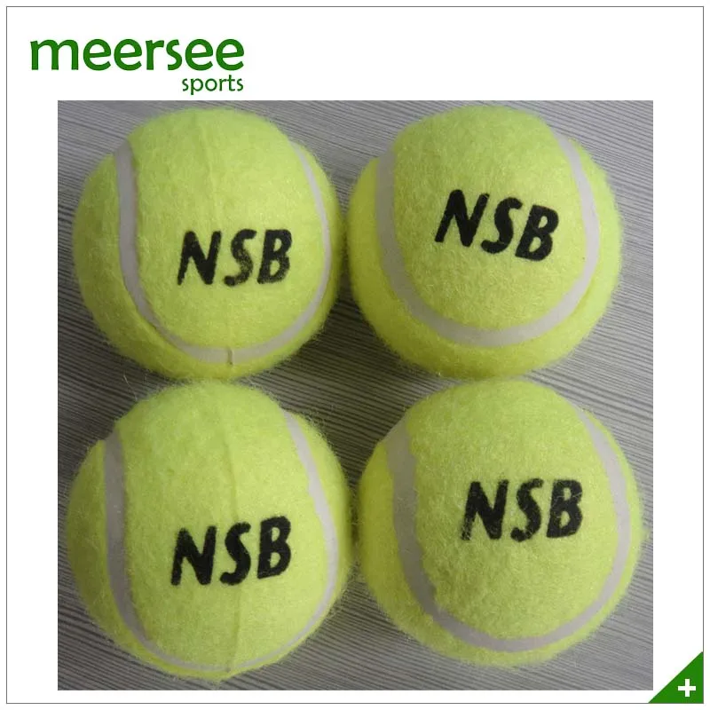 Customized Logo Printed Bag Packed Yellow Polyester promotional tennis ball