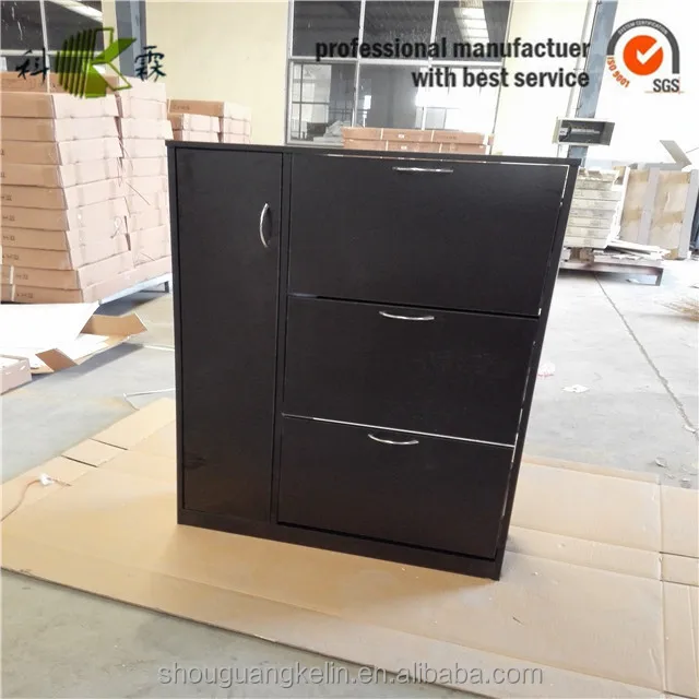 collapsible automatic vintage wooden shoe rack