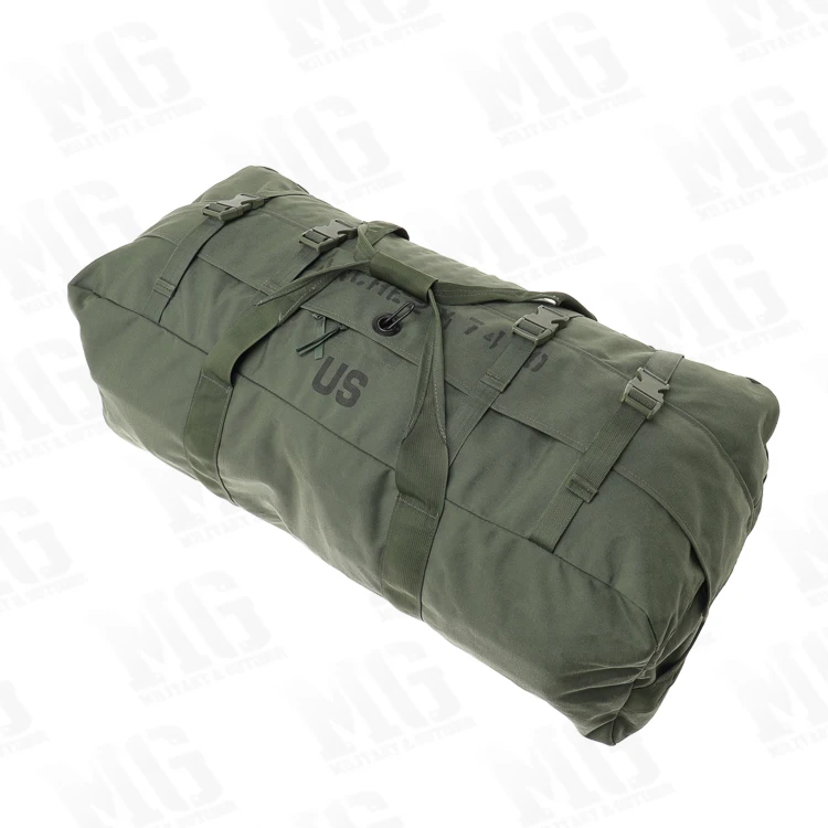 army green Cotton canvas travel Duffle Bag tactical gun bag
