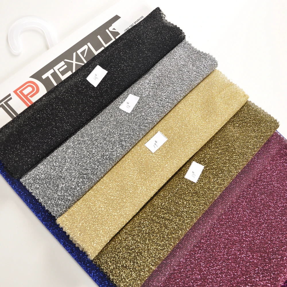 knitted fashion shiny sparkling metallic decoration garment dress fabric
