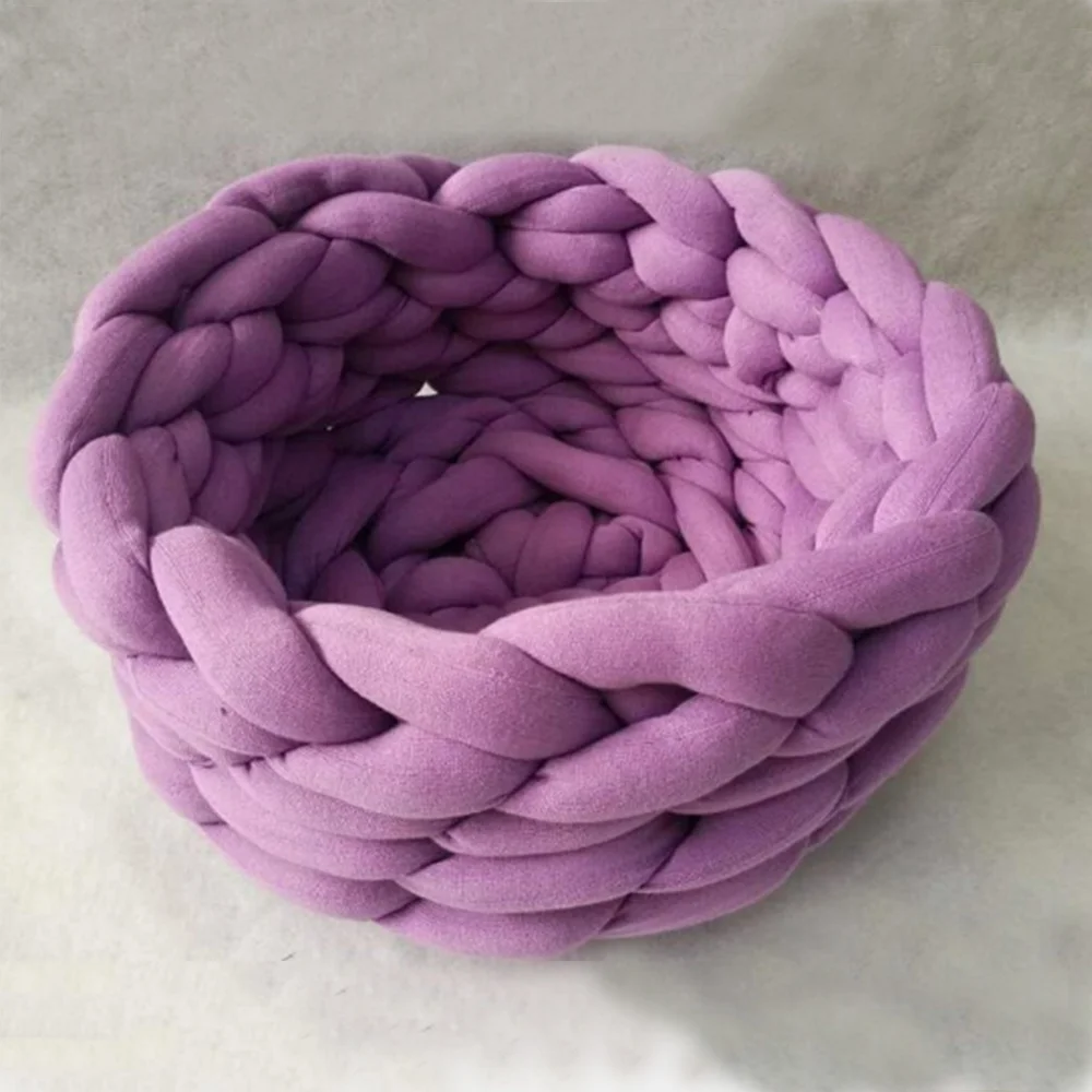 2cm 3cm thickness chunky tube yarn cotton filling arm knitting yarn blanket yarn