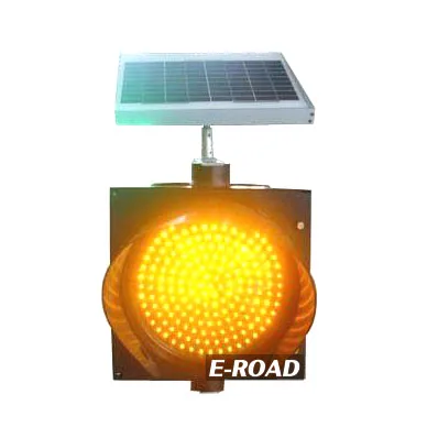 300mm Solar Traffic Yellow Flash Warning Light