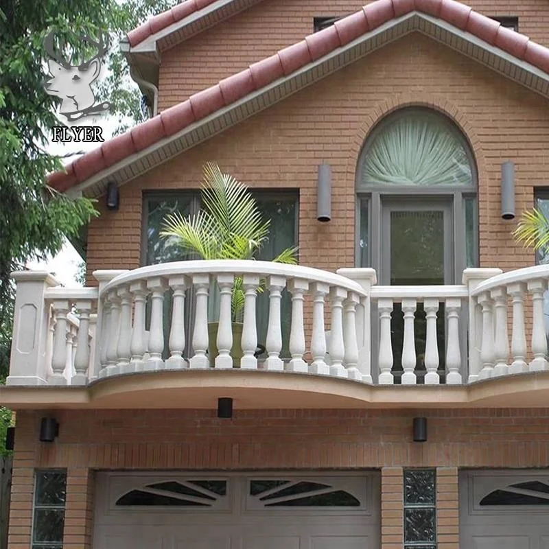 Hot Sale Balustrade Handrail Balcony Railing Nature Yellow Stone Stair Railing for Sale