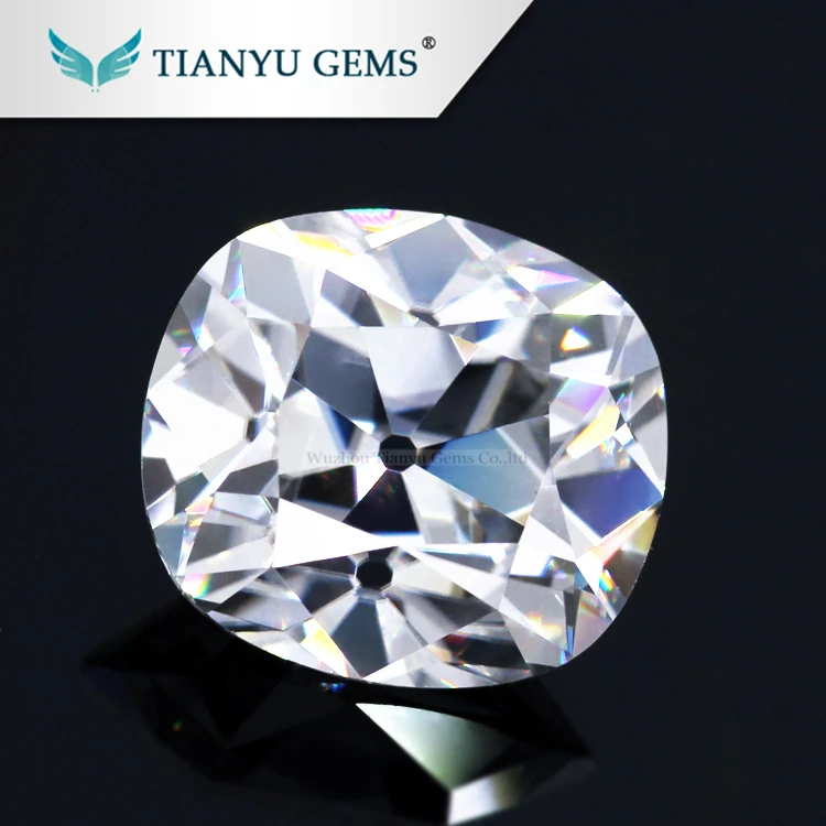 Белый Муассанит diamond 8x9 мм Античная Подушка Cut Def изделие Чарльз Colvard Муассанит
