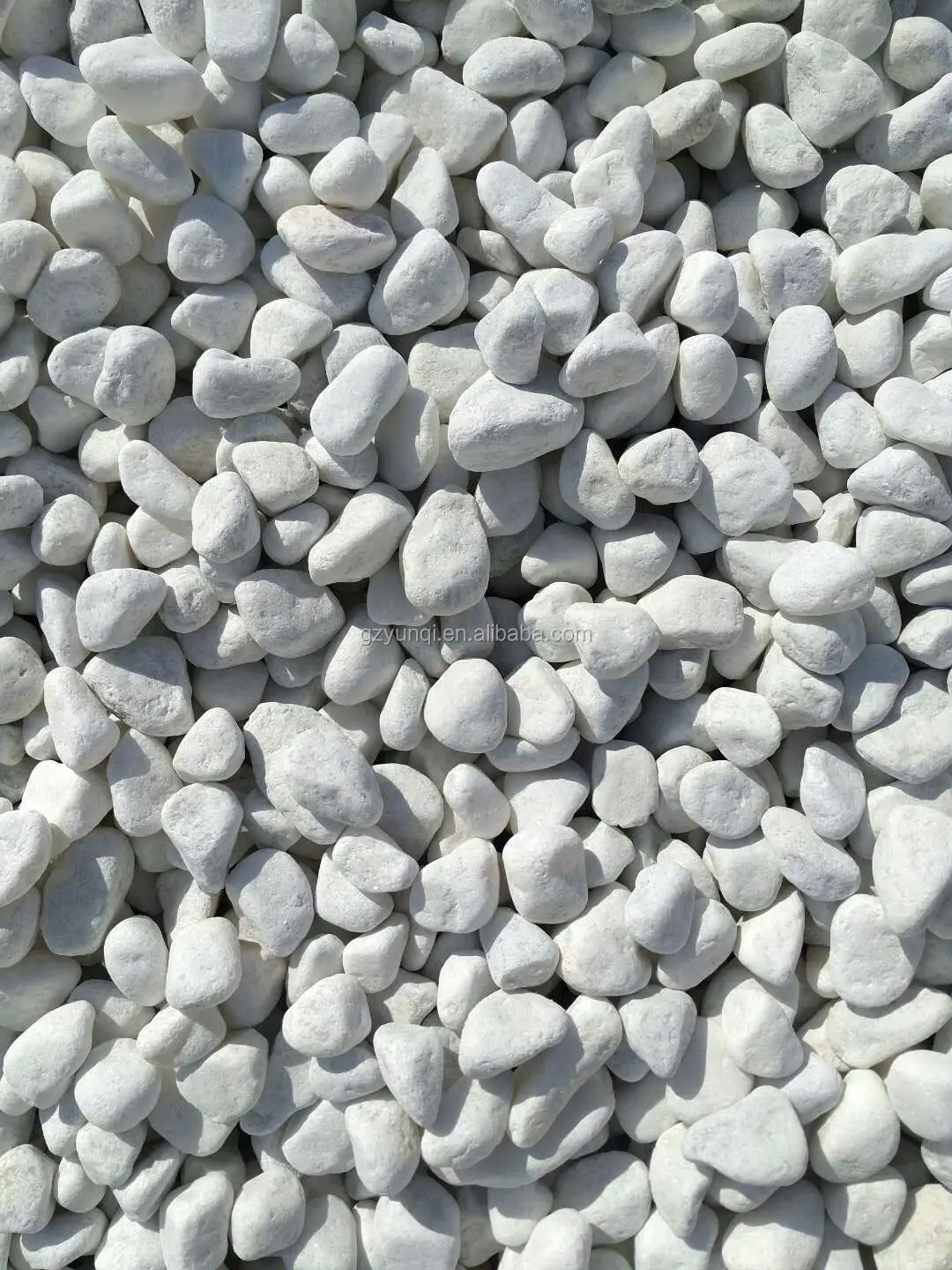 Snow white pebbles smooth landscaping  the pebble river garden stone for Wholesale Cheap