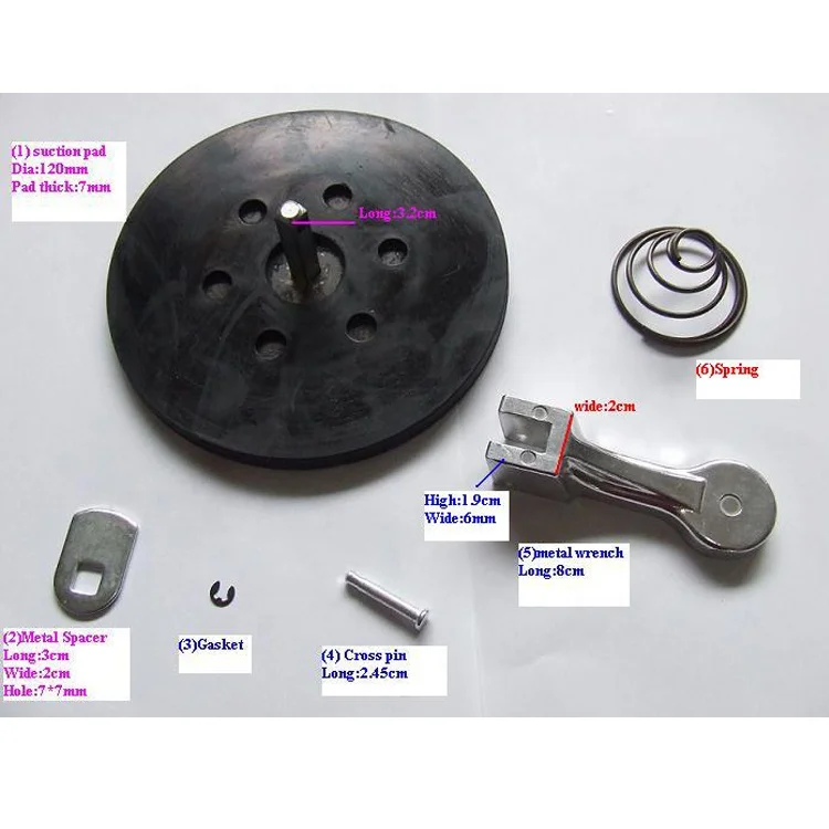 120mm 4.8inch suction rubber pad for sucker and for glass suction plate