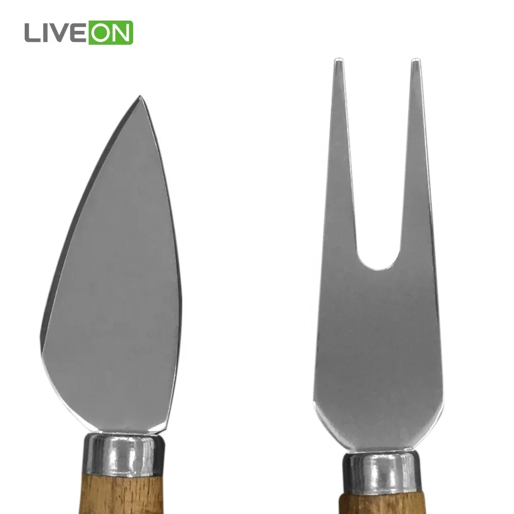 Acacia Wood Cheese Board and Knife Set