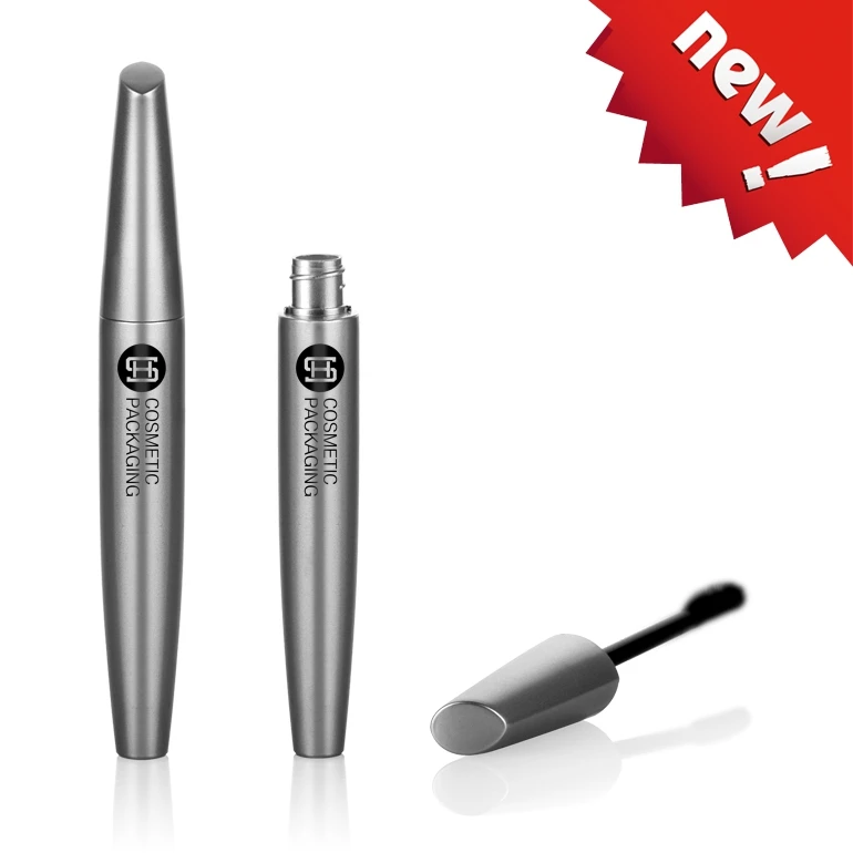 
Eco-friendly Mascara tube packaging luxury Slim matt silver mascara tube cosmetic packaging 