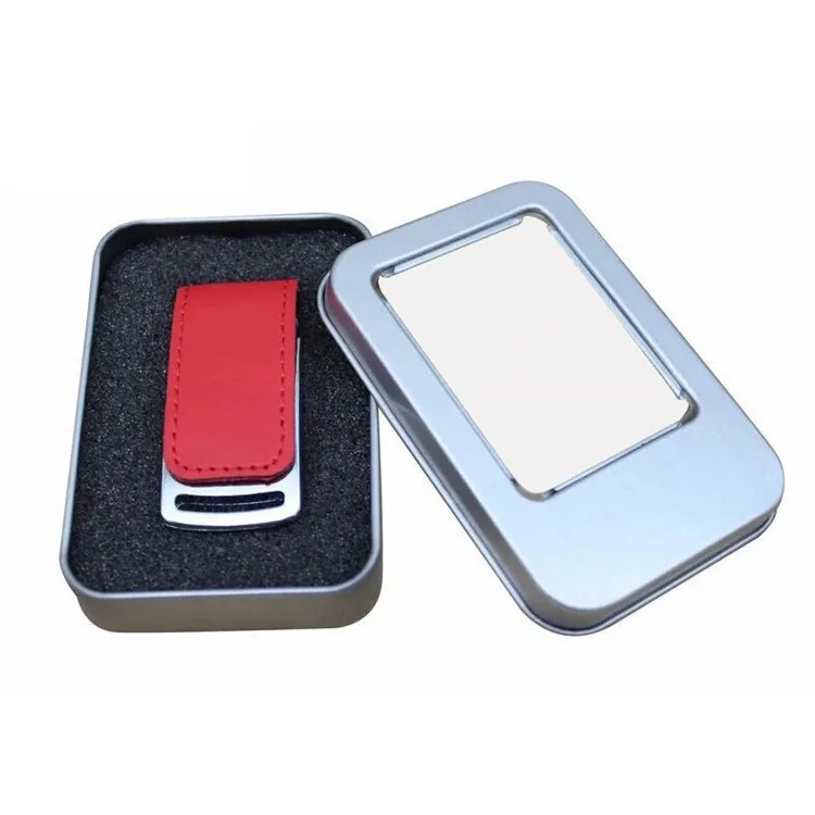 USB Flash Drive Pen Drive Special Gift Usb2.0 Creative 5 Colour Shell Leather 4GB 8GB 16G 32GB USB 2.0 Customized OEM Logo